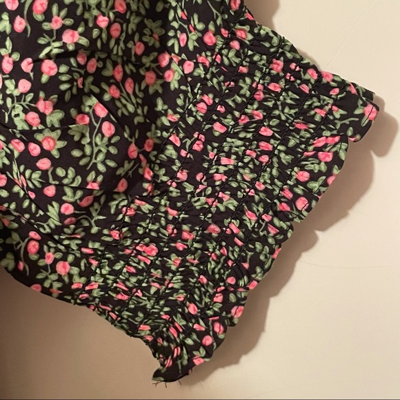 J Crew Smocked Sleeve Floral Midi Dress - Picture 8 of 11